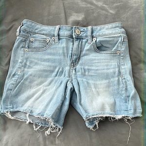American Eagle Ne(X)t Level Stretch Distressed Jean Shorts